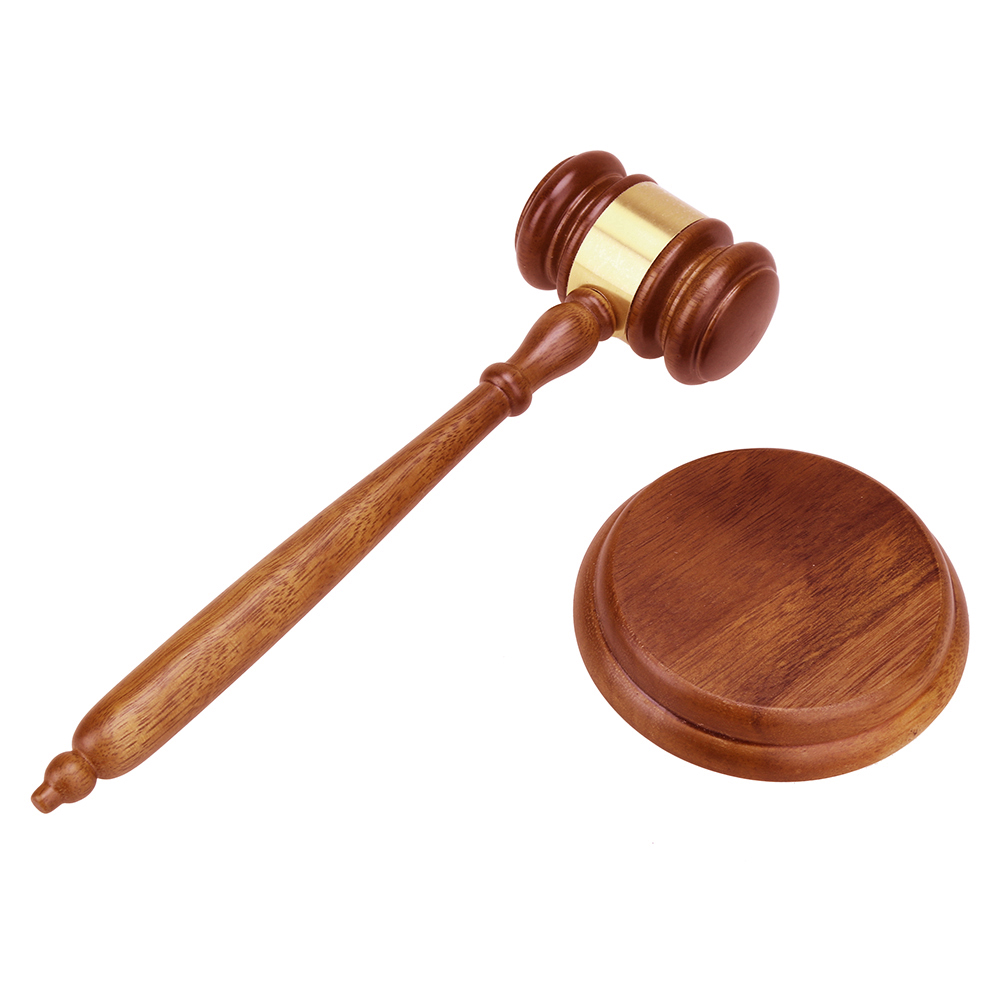 Woodworking Auctions - Houten rechtershamer, handgemaakte minihamer, rechtershamer voor