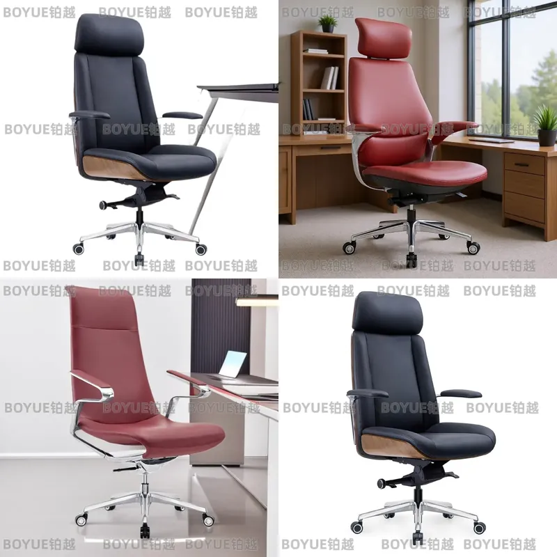 Woodworking Desk Chair - Ergonomische directie bureaustoel met hoge rugleuning,