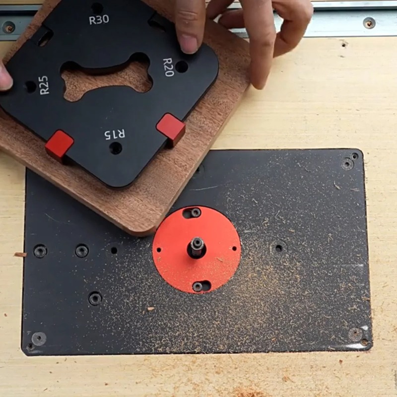 Woodworking Router Templates - R15/R20/R25/R30/R35/R40/R45/R50 Aluminium Router Hoekradius Sjabloon voor