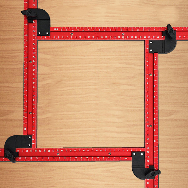 Woodworking Router Templates - 59Cm Verstelbare Vierkante Router Sjabloongeleider, Variabele