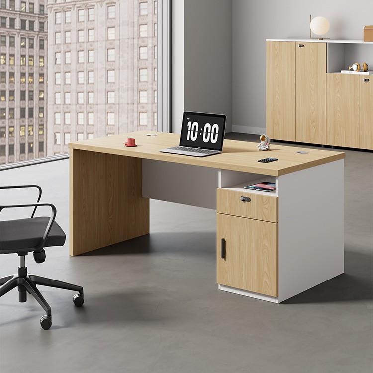 Woodworking Desk Chair - Personeelsbureau Bureau en stoelcombinatie 1,2 meter