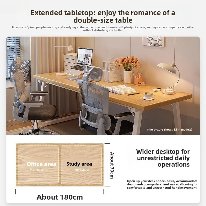 Dubbel groot bureau voor volwa - Woodworking Desk Chair recensie en prijs