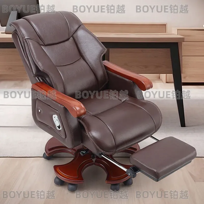 Luxe lederen bureaustoel, ergo - Woodworking Desk Chair recensie en prijs