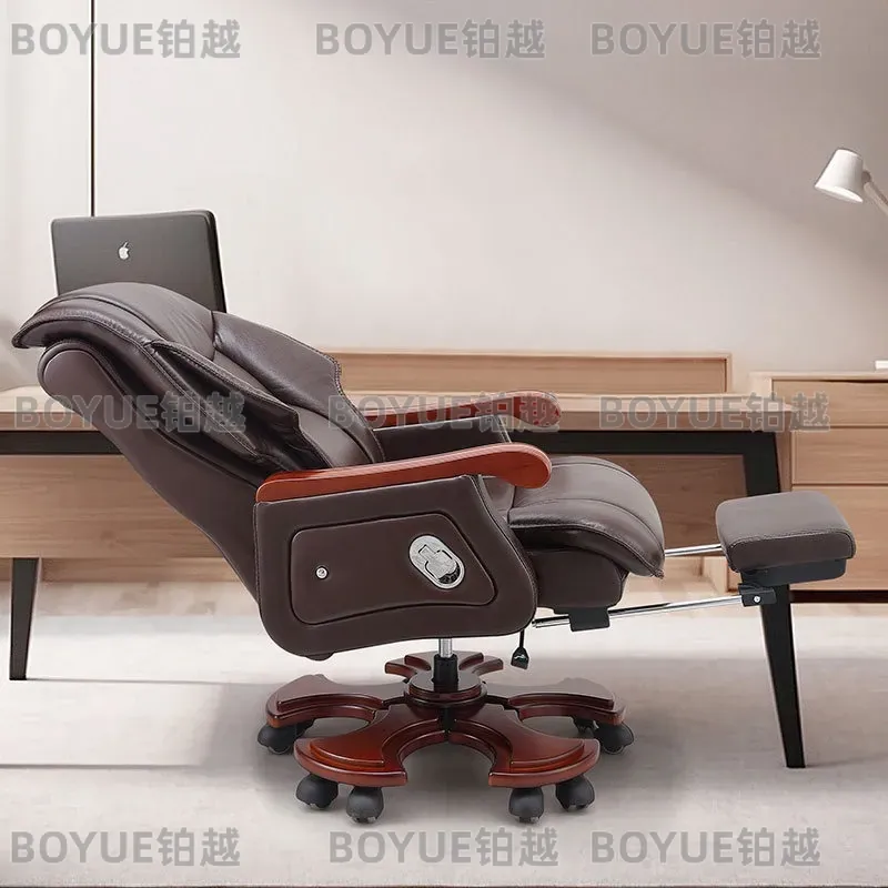 Luxe lederen bureaustoel, ergo - Woodworking Desk Chair recensie en prijs