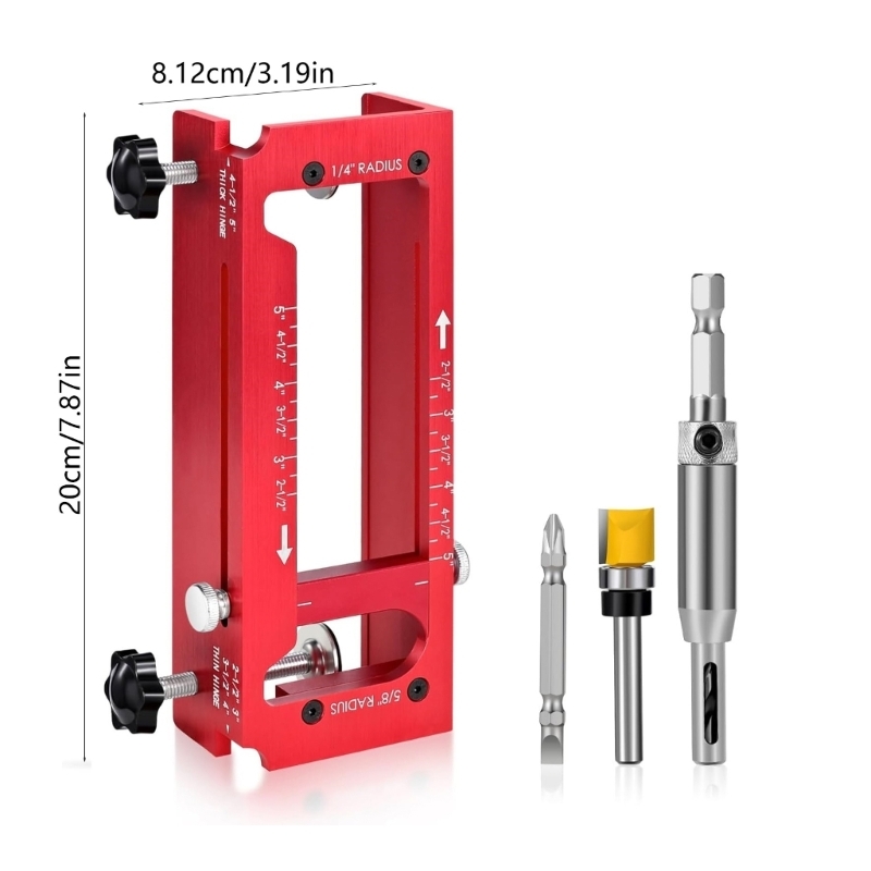 203F Deurscharniermallen Sjabl - Woodworking Router Templates recensie en prijs