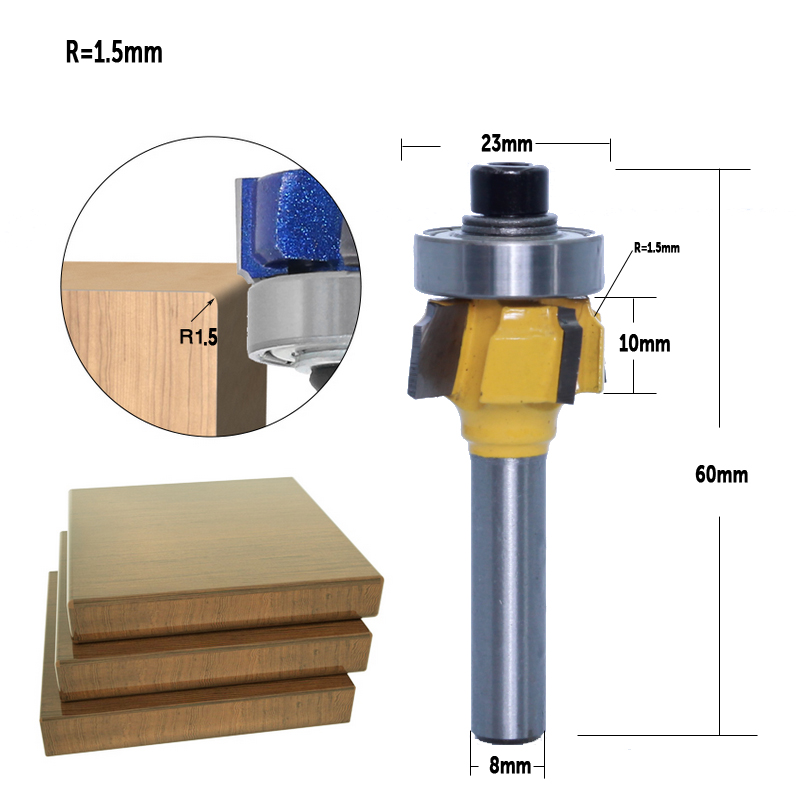 Chwjw 1 Pc 8 Mm Schacht Hoge K - Woodworking Edge Corner Planer recensie en prijs