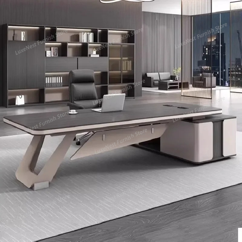 Luxe bureau met opbergplanken  - Woodworking Desk Chair recensie en prijs